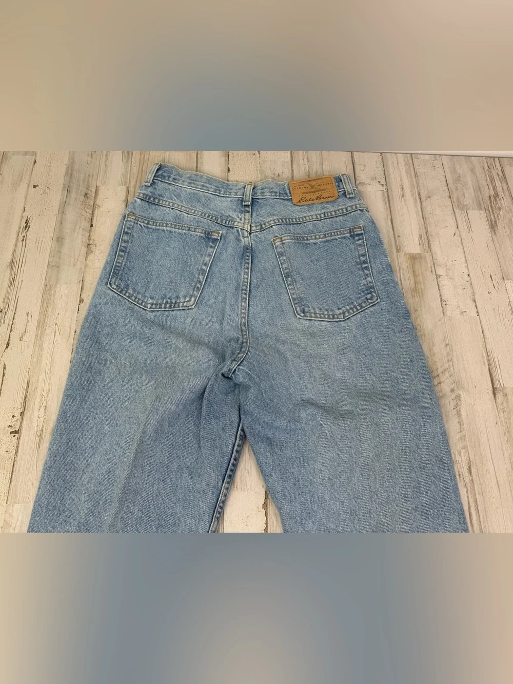 Eddie Bauer Womens Blue Jeans 10 Straight Leg Classic High Rise